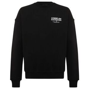 Comme Des Fuckdown Black Cotton Men's Sweater